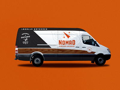 Nomad Van brand assets sprinter van wrap wangoneer wood panel woodgrain