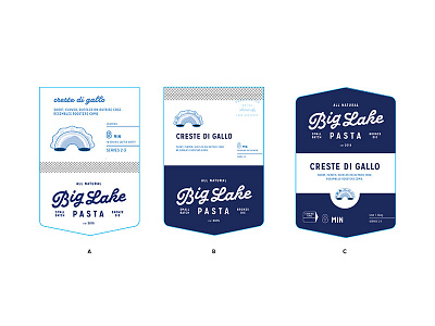 Big Lake Labels food illustration label packaging packaging design packaging mockup pasta sticker