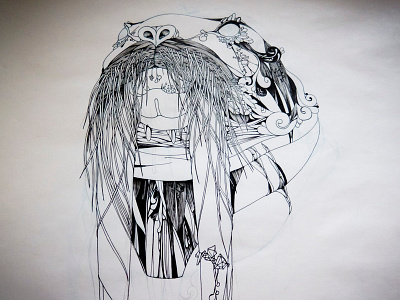 The King Walrus (work in progress) animal concerpt art creature drawing fantasy illustration ink jason kan markers nature pencil walrus