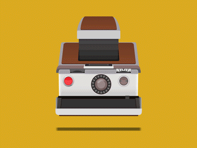 Polaroid Mini Animation animated gif animation design film camera gif illustration motion design motion graphics polaroid retro