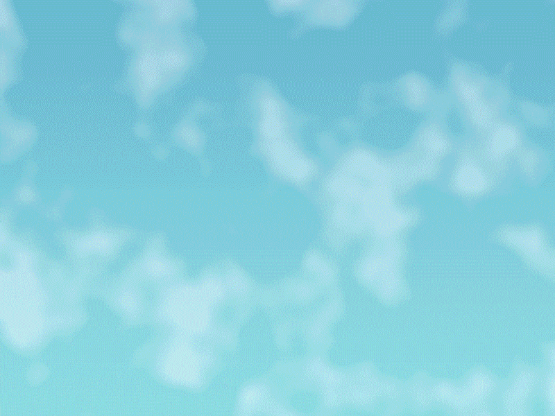 Break through the sky 3d airplane cloud cloud animation illustration sky
