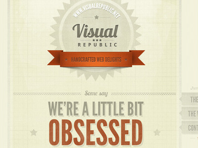 Visual Republic - Live! launch new site texture type