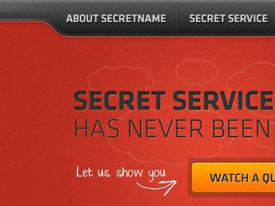 Secret service has never been so easy... arrow clouds nav red texture web