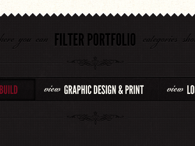 Filter Portfolio grid texture type web