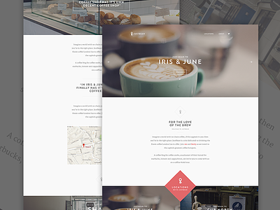 JustBean - Finally Launched! article big images blog coffee images post text typography web website