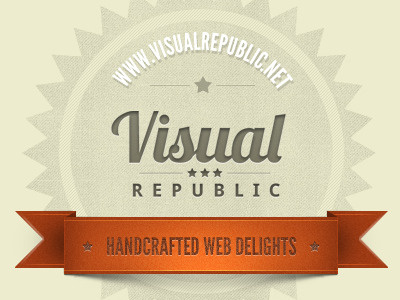 Handcrafted Web Delights logo texture vintage