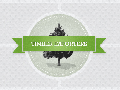 Timber importers circle dotted green ribbon texture tree web