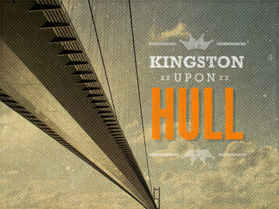 Kingston upon Hull hull humber humber bridge texture type vintage