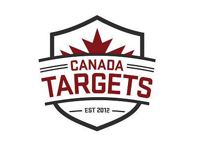 Canada Targets logo branding canada shield targets