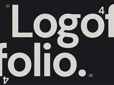 Logofolio 20/21 branding icon logo typography