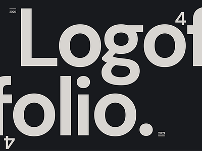 Logofolio 20/21 branding icon logo typography