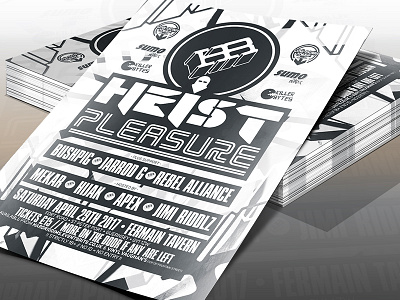 EVENT ARTWORK FOR HARD RIDDIMS digitalart dnb drumbass event artwork flyer design rave