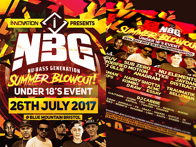 NBG - SUMMER BLOWOUT! design designer designing dnb drumnbass eventartwork eventflyers flyers posterdesign