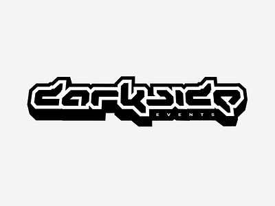 Darkside Events 🇧🇪 brand brand design design dnb drumnbass identity logo logo design logodesign logotype rave