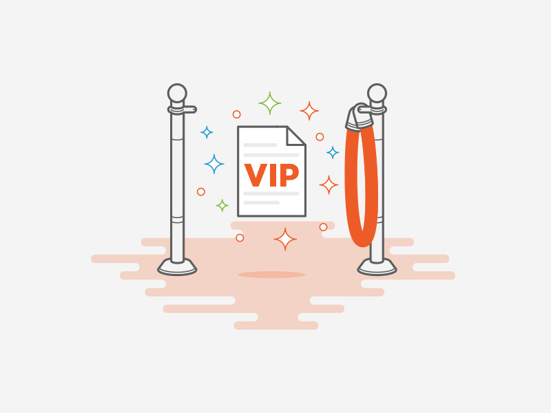 VIP your PDF custom edit icons illustration mobile pdf rope sign stroke ticket vip