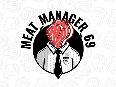 Meat_Manager_69 character fork knife gamertag illustration logo manager meat steak stream stroke t bone twitch