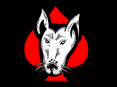 Lemmy ace of spades bull terrier chico dog draw handmade ipad lemmy metal motorhead procreate puppy spade target dog