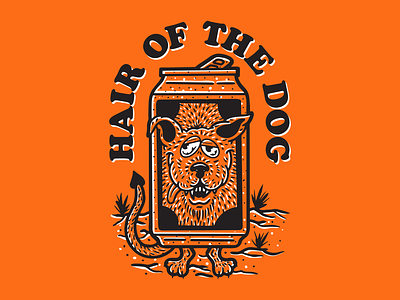 Hair Of The Dog alcohol beer can dog dogger drinking fun hair of the dog hangover hungover pupper puppy