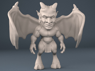 Little Devil 3d character clay devil digital sculpting zbrush