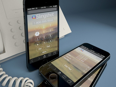Slingshot web UI texture 3d 3ds max cg detail illustration iphone mobile model phones simple texture untextured