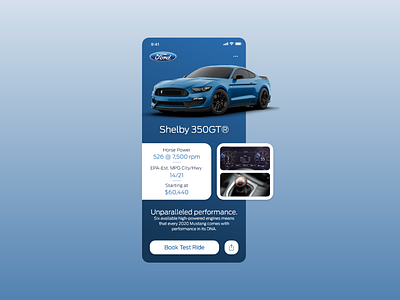 Ford app UI