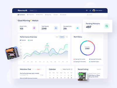 Property Management Web App dashboard dashboard design dashboard template dashboard ui data table management management app management system management tool real estate real estate app web app design web application web application design