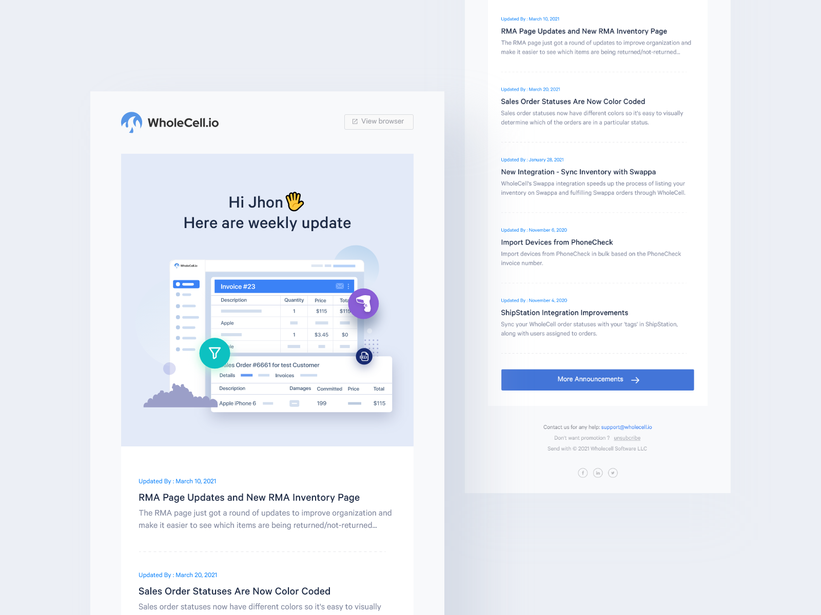 Email Template Design V:2 by Rabi islam on Dribbble