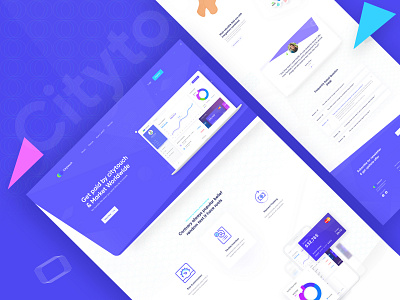 Saas Landing Page agency app banking banking app branding design flat landing page minimal online payment typography ui user experience userinterface web website