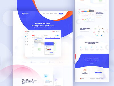 Event Management Saas Landing Page agency app branding design enent management landing page event app event management flat landing page minimal photoshop saas landing page simple typography ui user experience userinterface web web app website