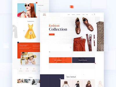 E-commerce landing page