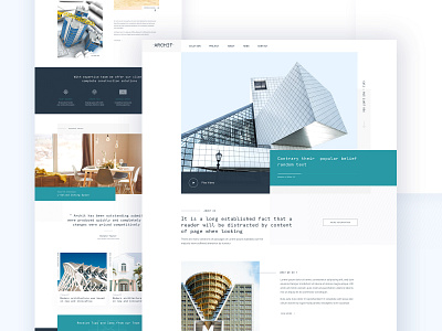 Architecture Agency Landing page by Rabi islam on Dribbble