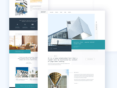 Architecture Agency Landing page