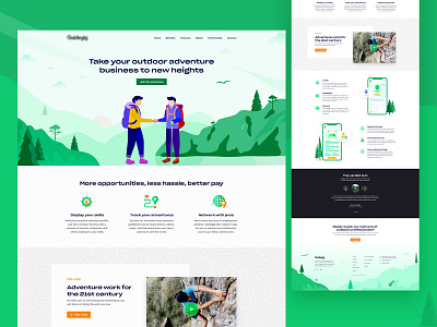 Adventure Landing page