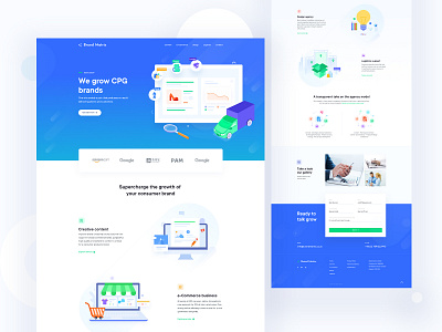 Consumer Packaged Goods Landing page