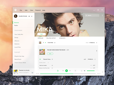 Spotify Fluent Design clear design fluent light new redesign remake spotify windows