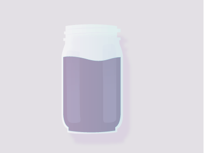 Something that starts with 'J' — 30 min challenge gradient jam jar purple translucent vector
