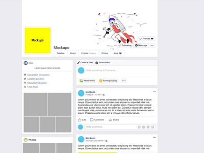 Facebook Page Mockup