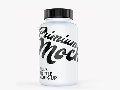 Supplement Bottle Mockup