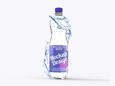 free water bottle mockup