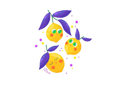 Lemons animation branding charcter childrensbook cute digitalart graphicdesign illustration lemons motion graphics procreate procreateart story