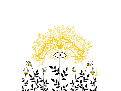Sunflower art artwork design digitalart dreams graphicdesign illustration light lineart
