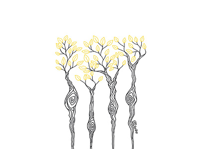 Tree of light art artwork design digitalart gold graphicdesign illustration light lineart