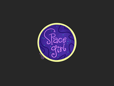 Space girl art artwork design digitalart girl graphicdesign illustration space stickerpack stickers