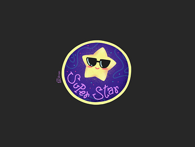 Super Star art artwork design digitalart dreams graphicdesign illustration space star stickerpack stickers superstar