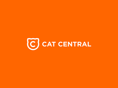 Cat Central Logo branding cat logo logo design branding vector