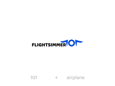 Flightsimmer101 channel logo design