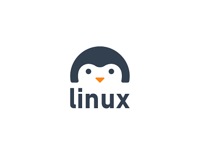 Linux logo design 2020 blue branding clean computer science creative inspiration linux macos modern logo operating system orange windows