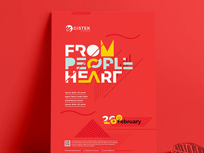 Red Poster creative design event flyer inspiration minimal poster red