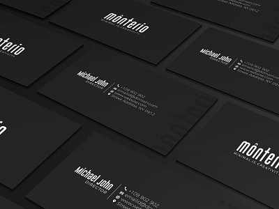 Minimal Grayscale Business Card