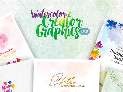 WaterColor Creator Graphics Pack